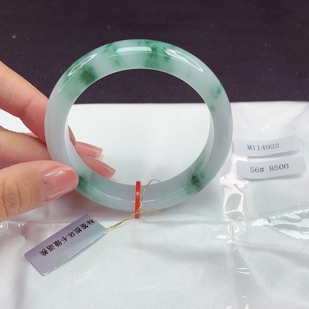 翡翠未镶嵌手镯56圈922