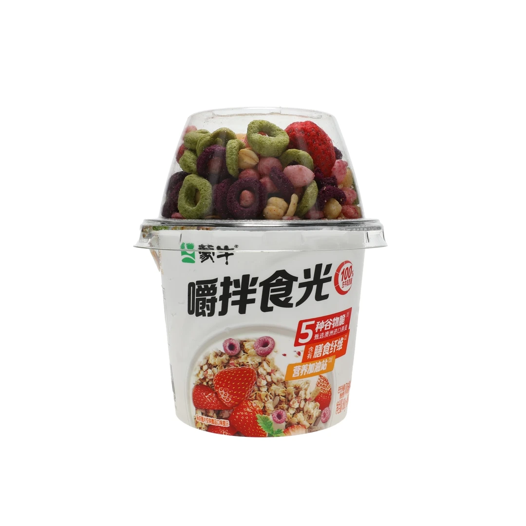 蒙牛嚼拌食光风味酸牛奶180g+30g