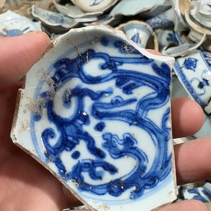 夜***廊瓷片瓷片标本，顺丰包邮