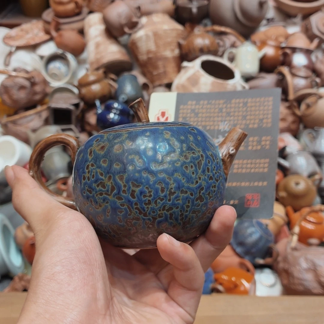 柴烧老岩泥高温茶器皿