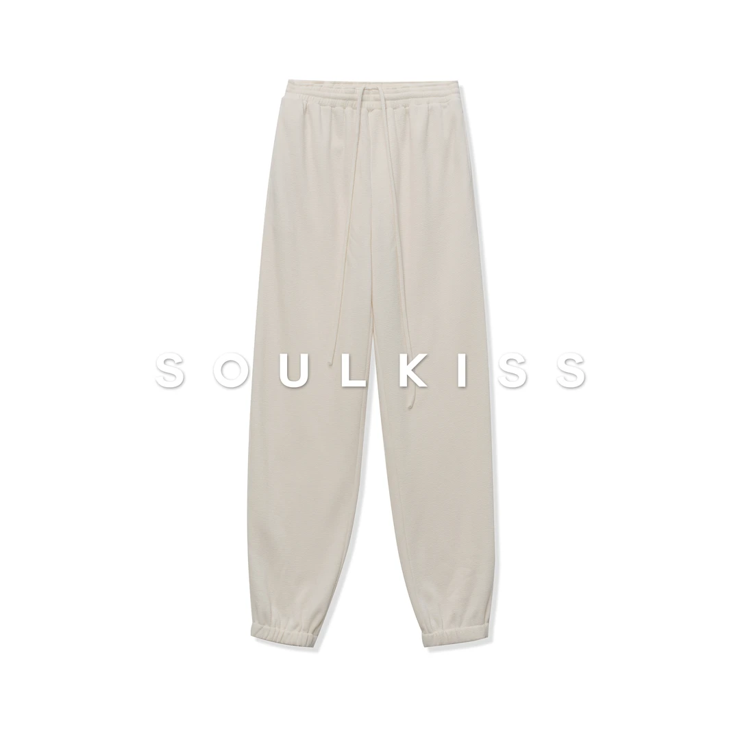 SOULKISS首发新品/限时7折 刚需B入天丝羊毛加绒束脚卫裤