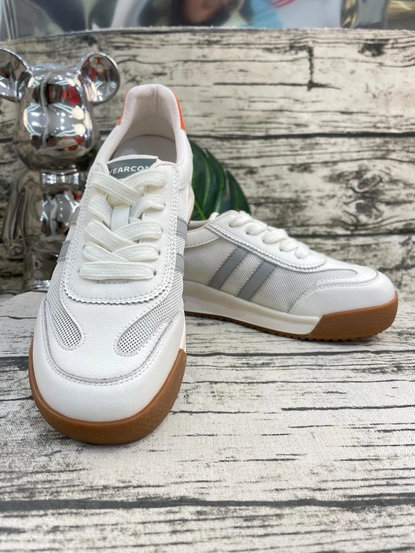 丹姐家女鞋A079（20420） 康牌新款百搭女士运动网鞋小白鞋