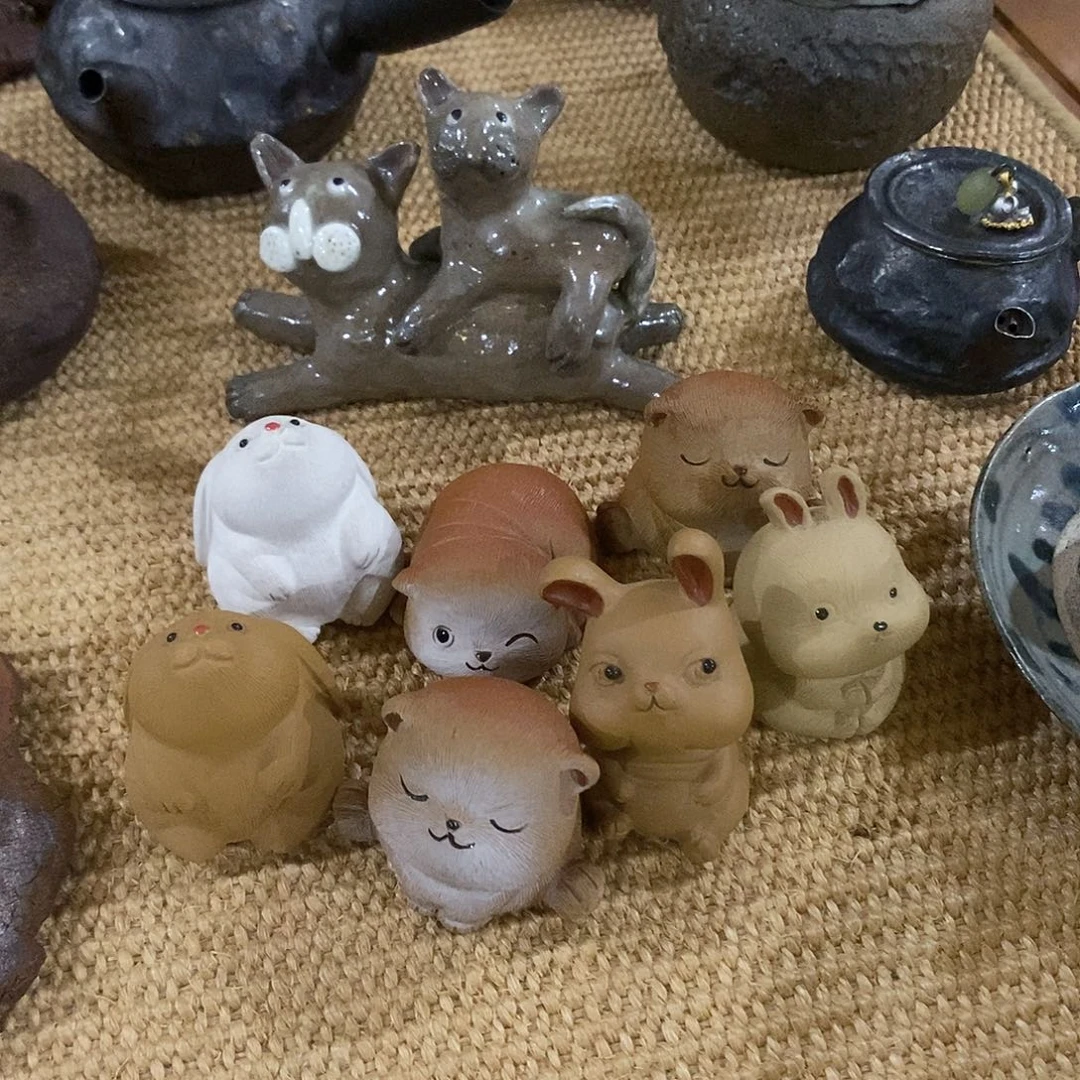 翠***手工制作柴烧茶具