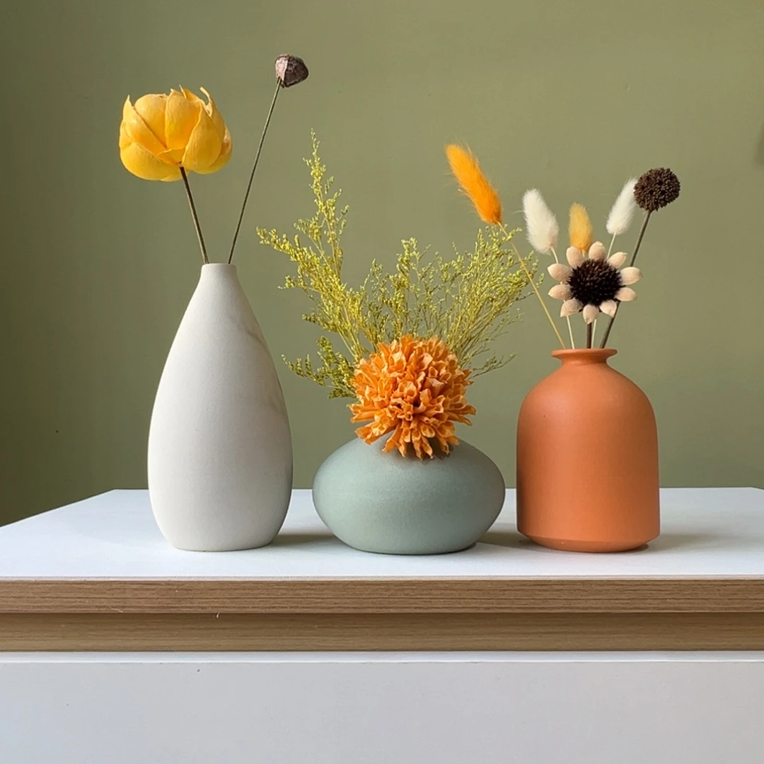 摆件花瓶带花高度20-30厘米左右