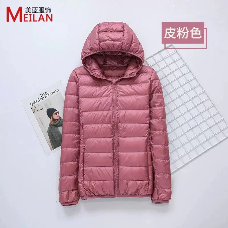 114羽绒服女士2023新款短款轻薄加厚保暖修身韩版白鸭绒时尚外套