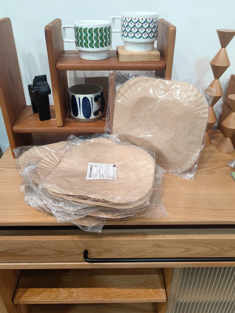 空气炸锅通用吸油纸圆角方形简约烘焙用纸托盘家用