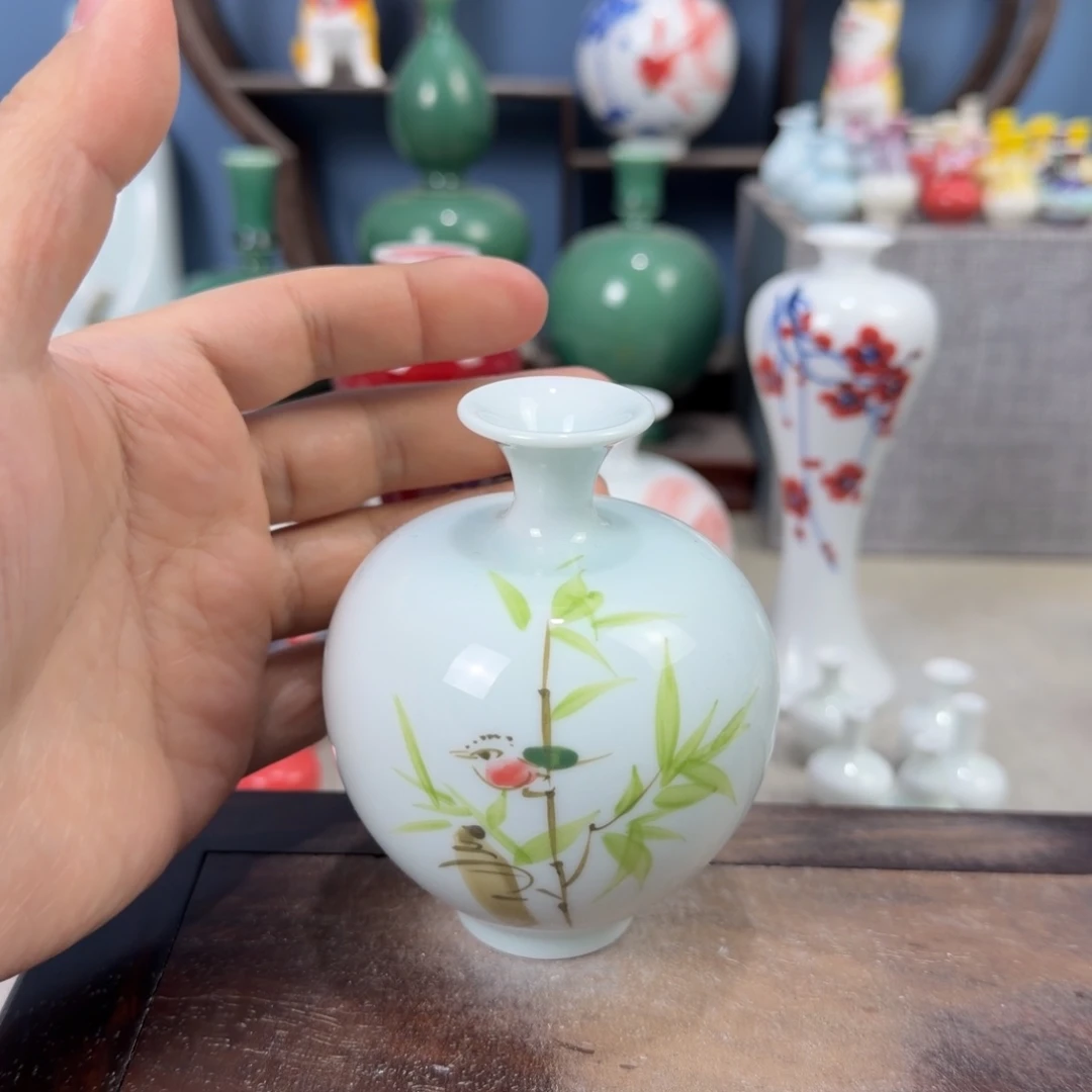 陶瓷手工小花器摆件