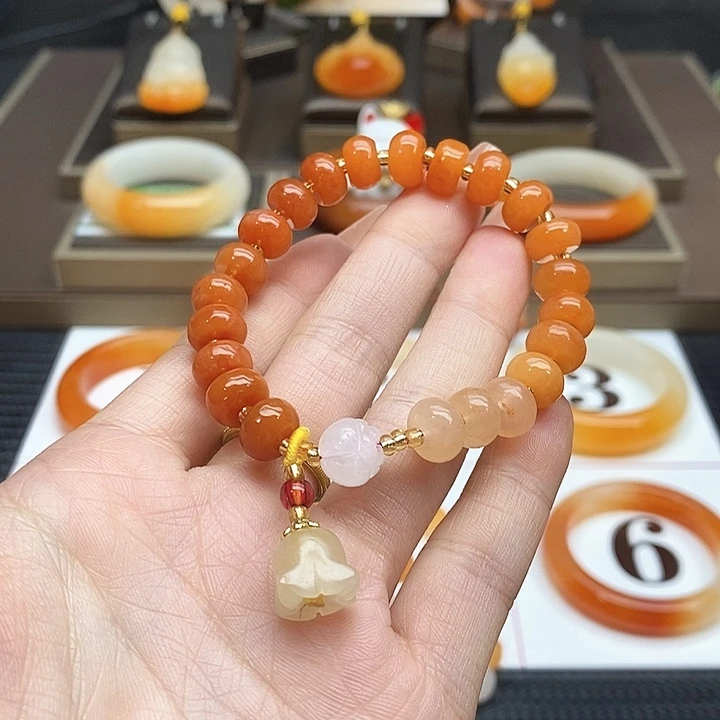 石英质玉（黄龙玉）未镶嵌手串