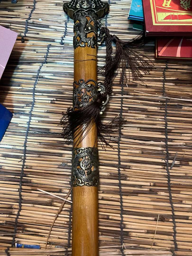 家居饰品   黄杨木剑    流水家居摆件仿古工艺品