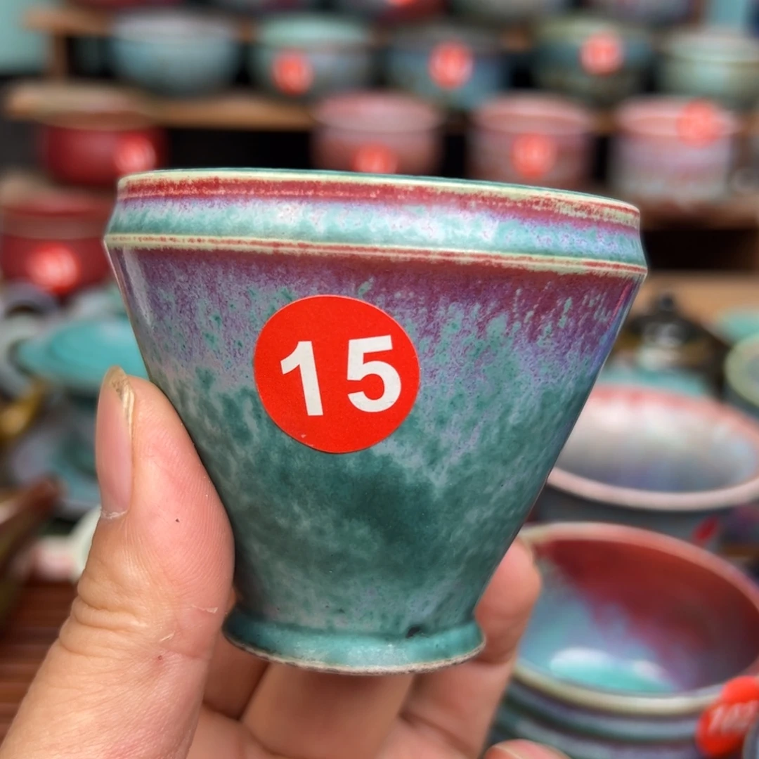手工制作钧窑茶器