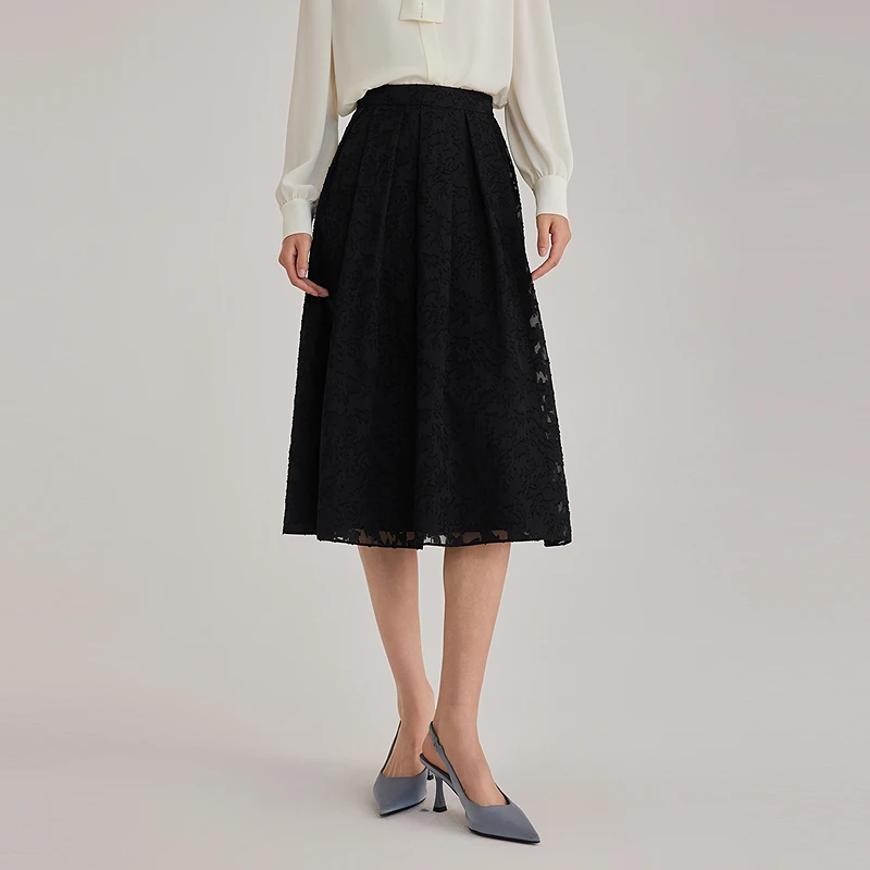 OBEG欧碧倩新中式剪花伞裙50501507