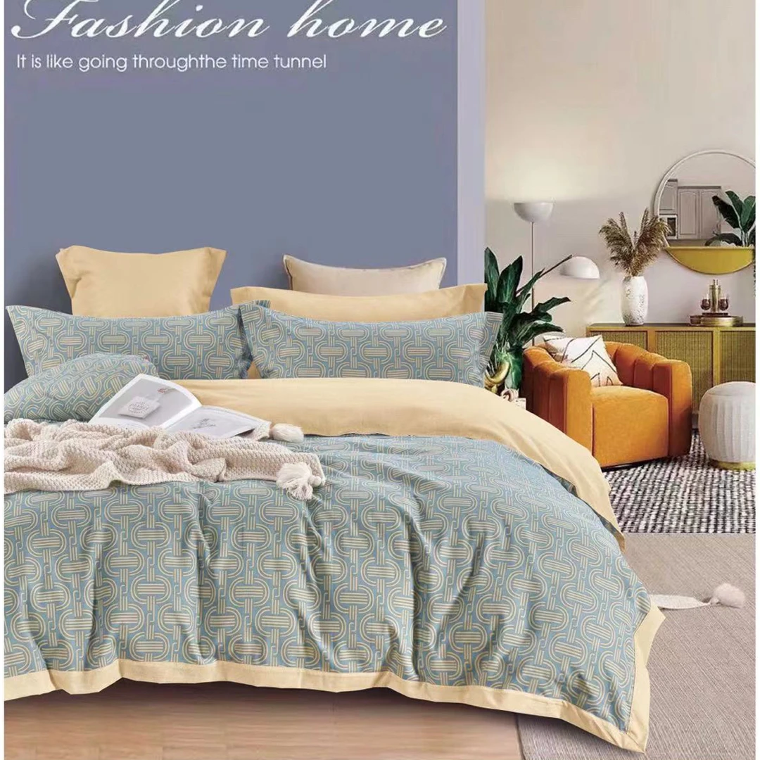 高端精品亲肤棉被套（迷城蓝）