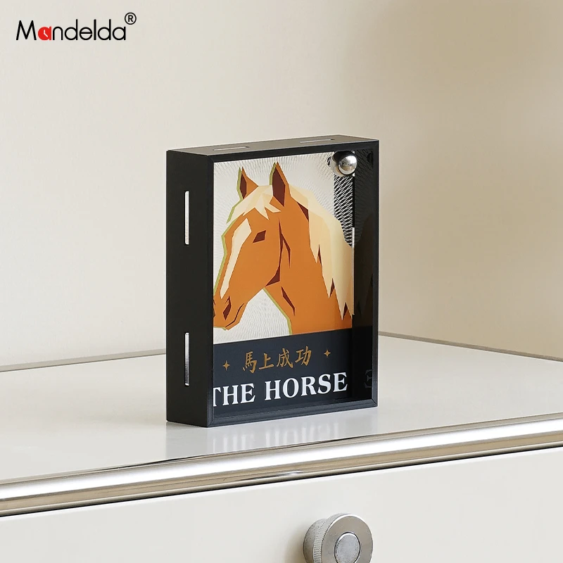 Mandelda马上成功创意摆件客厅玄关桌面装饰台摆画治愈系小众饰品