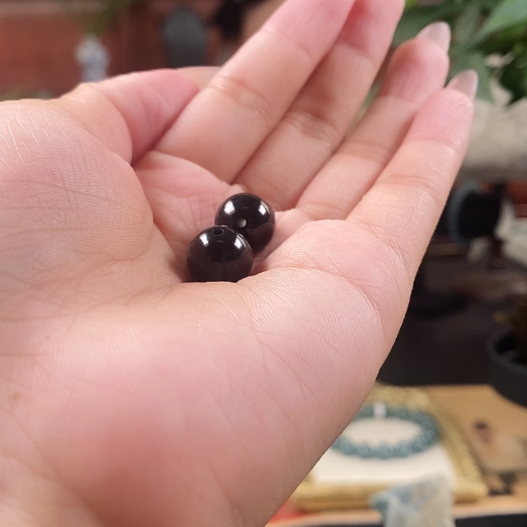 未镶嵌手链翡翠卡12mm乌鸡弹珠1颗多样性发一