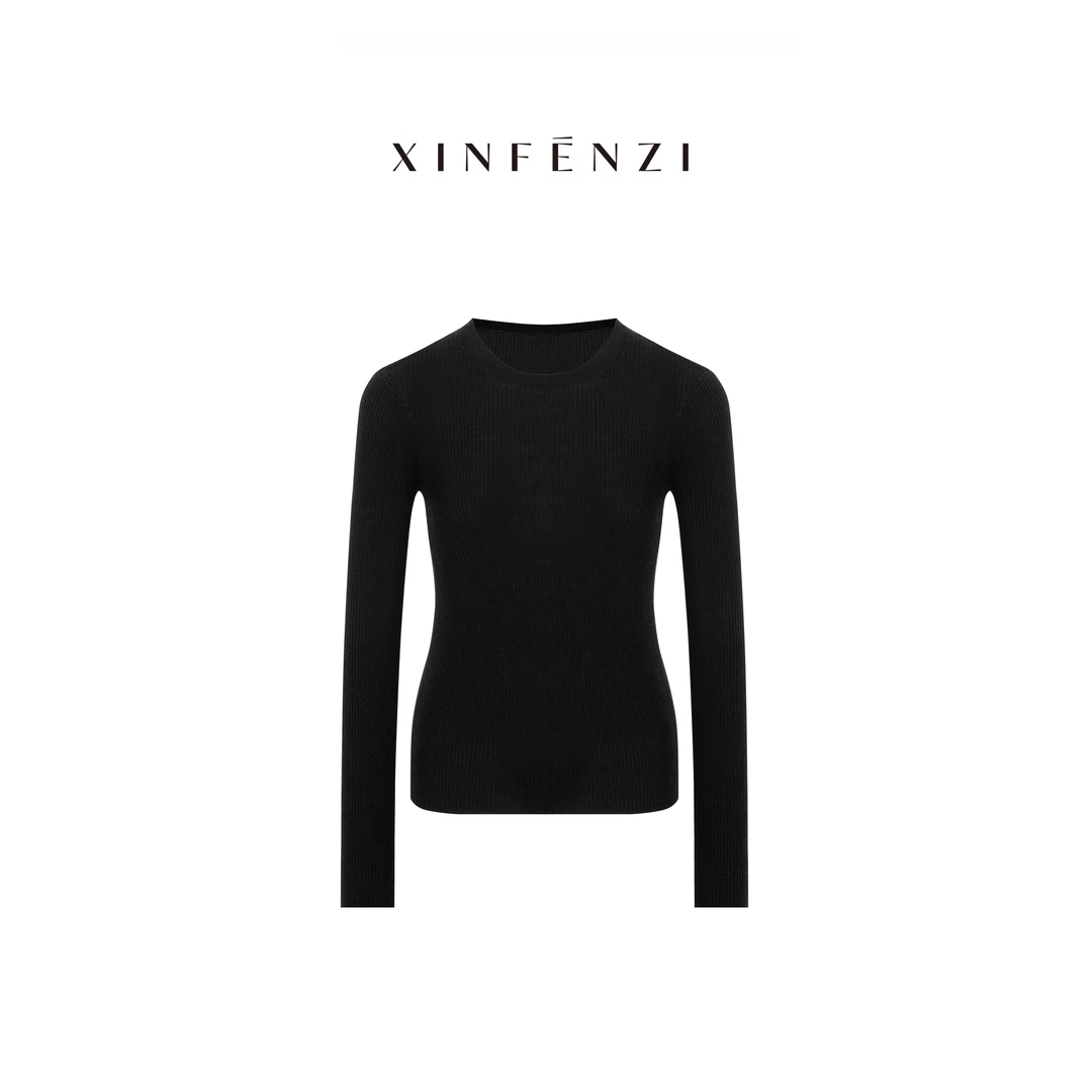 【醉冬风】XINFENZI 扬子纱升级120s全精纺羊毛圆领打底 51151