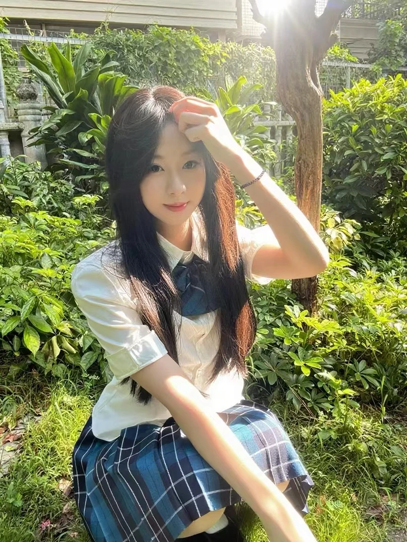 现货大澜jk制服裙正版狗短格裙夏季学院风收腰衬衫百褶短裙子套装