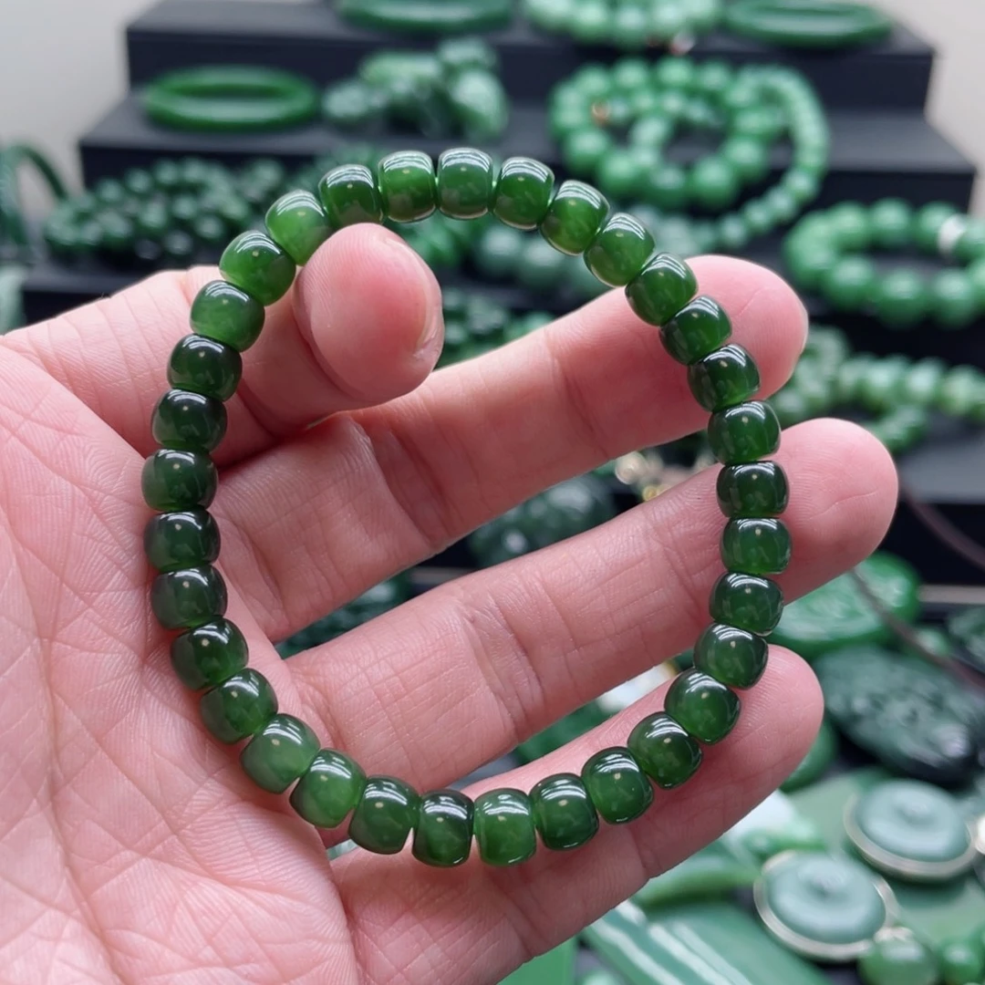 和田玉（碧玉）未镶嵌手链