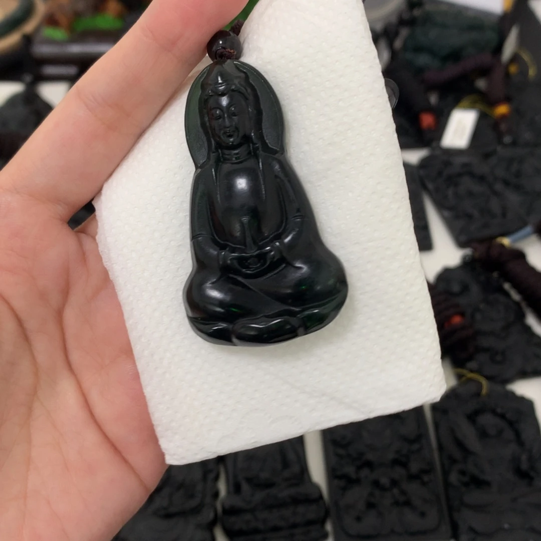 天然a货钢琴黑挂件