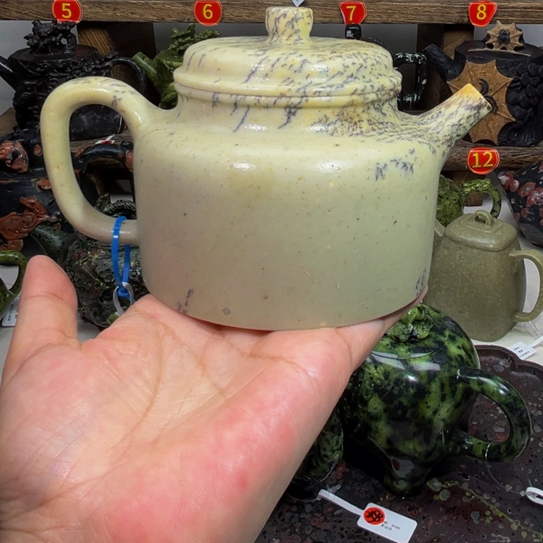 石材冰碛玉大德钟壶300C微瑕