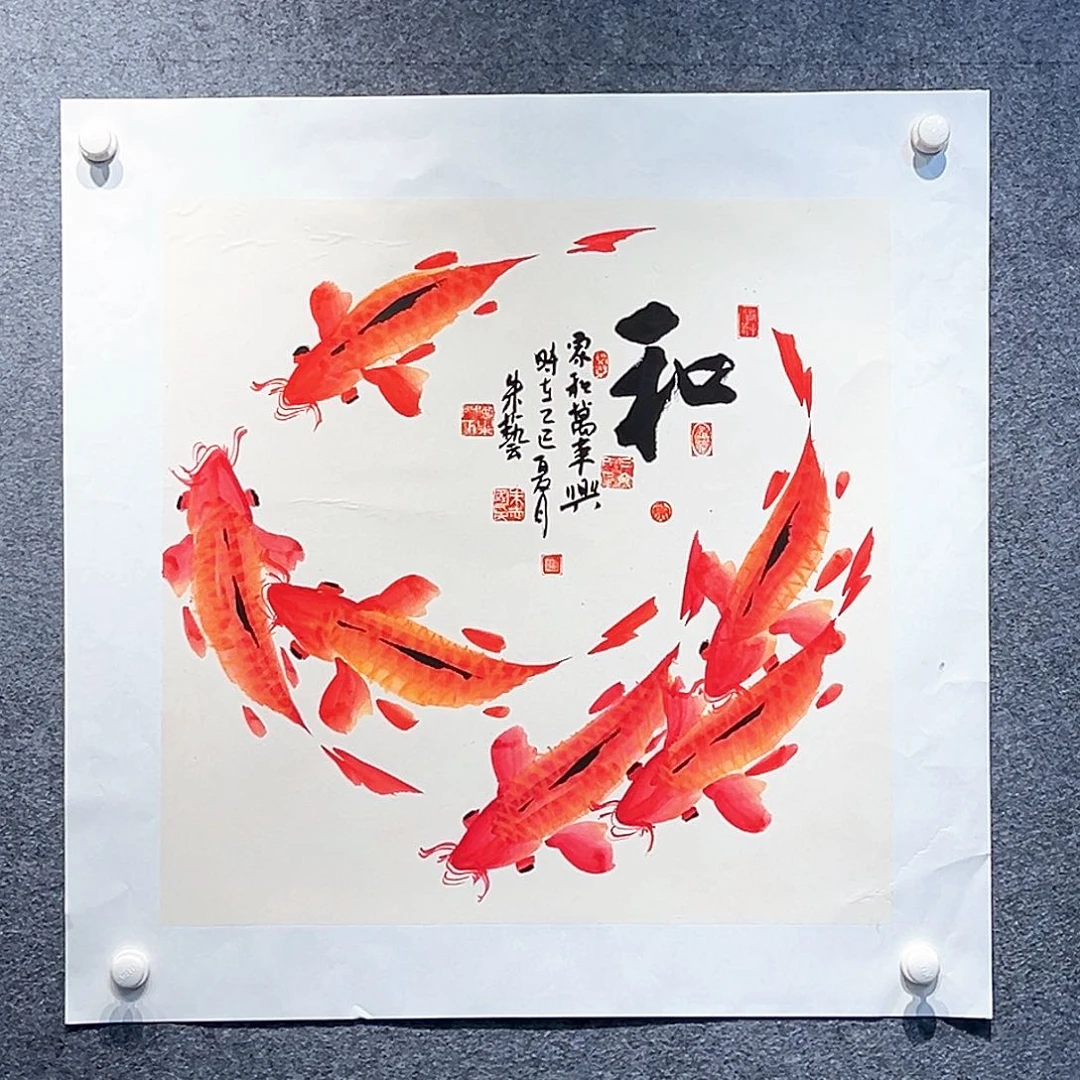 国画纯手绘系列画心