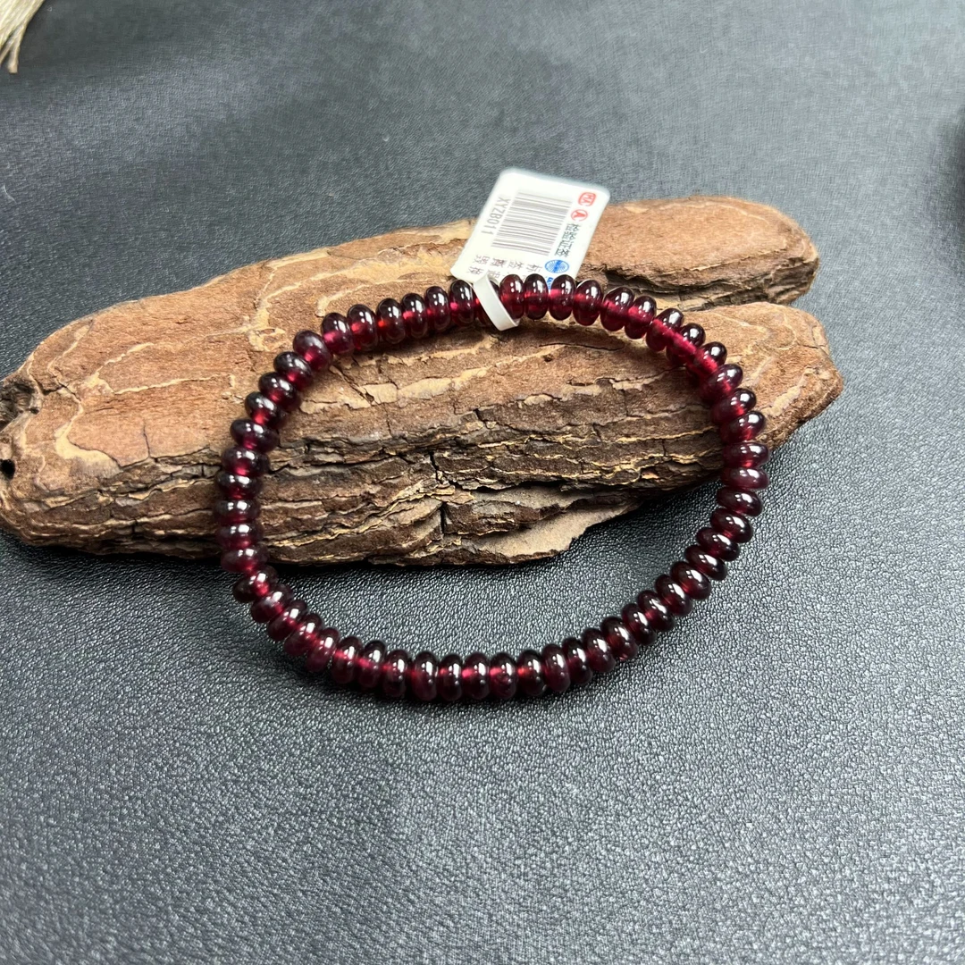 石榴石算盘珠手串5m+/XYZB011/多样性发一件