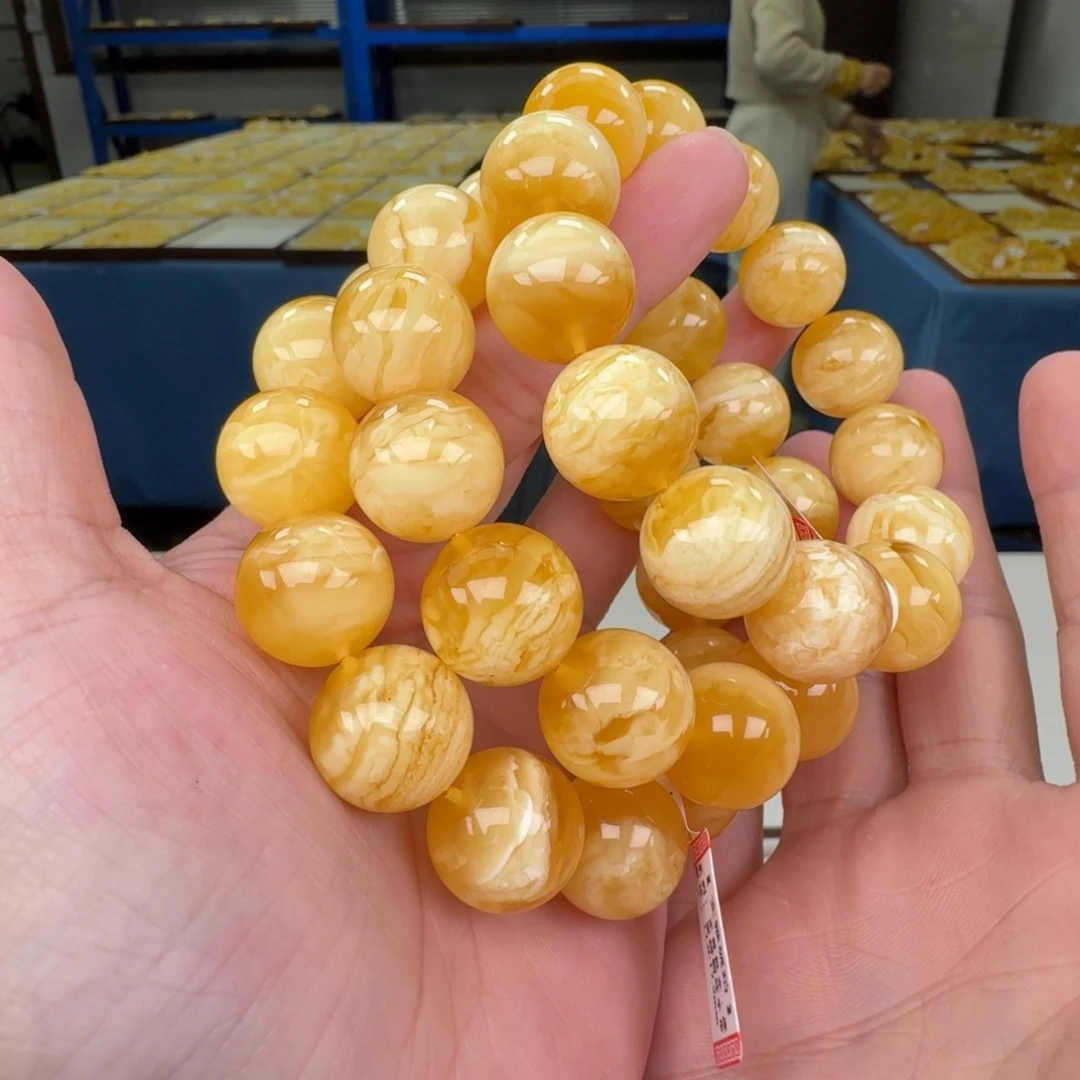 琥珀未镶嵌手链多样性发其一