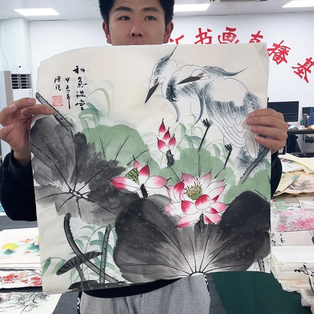 国画国画纯手工作品