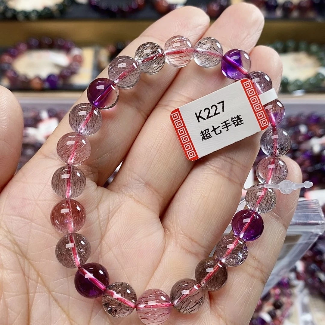 未镶嵌手链水晶9仙女超七透K227