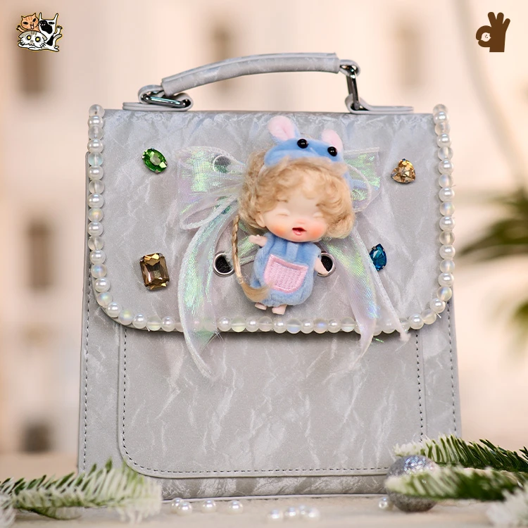 【银白梦境】新年新品原创设计酷炫风格手作包猫元素小众单肩手提