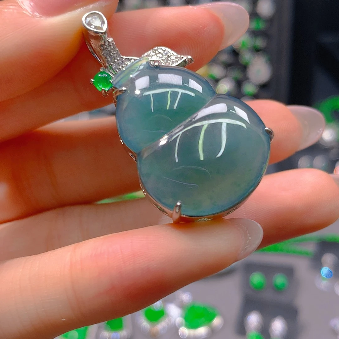 翡翠未镶嵌耳饰天然翡翠