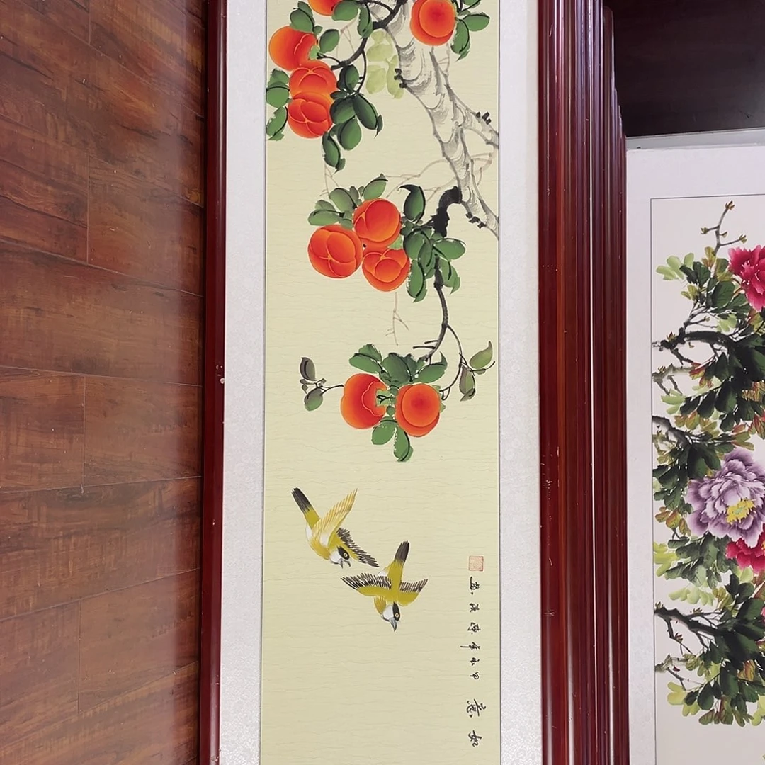 国画带框尺寸48*163厘米