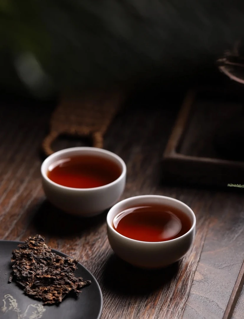 老彭严选  深山古韵巧克力饼   普洱熟茶60g/个  *2