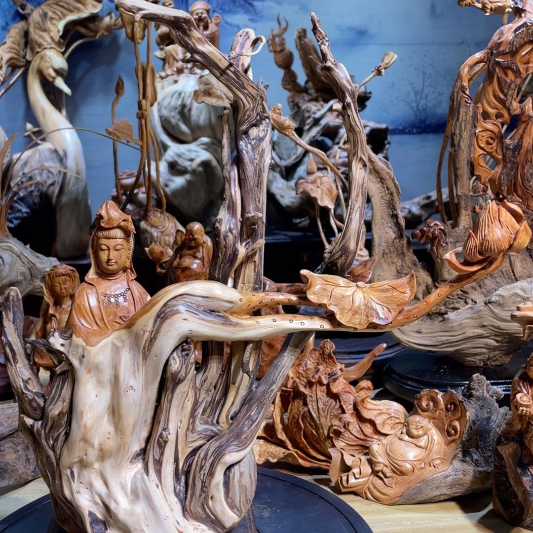 柏木太行崖柏工艺品