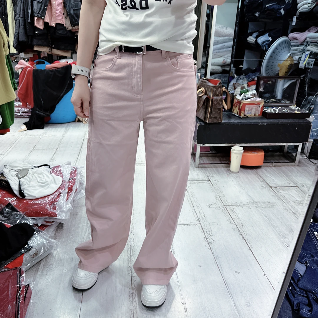 韩版时尚小阔腿百搭牛仔裤5542品