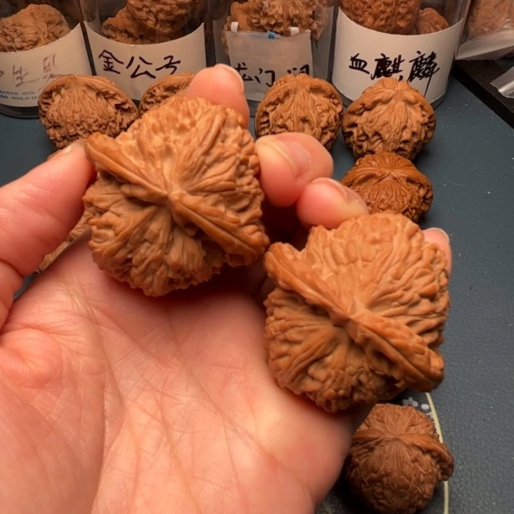 吊坠文玩核桃44全品白狮子