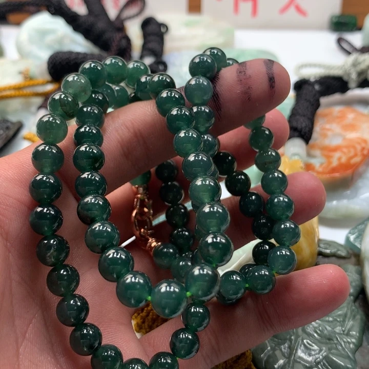颈饰未镶嵌翡翠保真天然a货翡翠