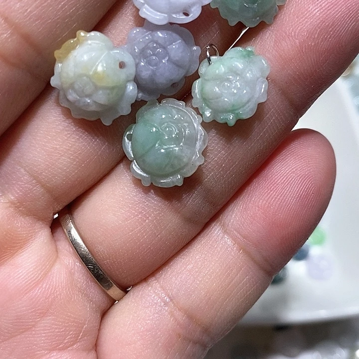 5***4翡翠散珠天然翡翠1号