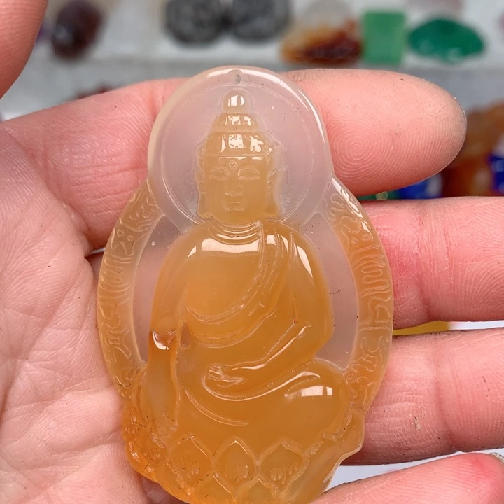 玛瑙/玉髓颈饰未镶嵌美**霞