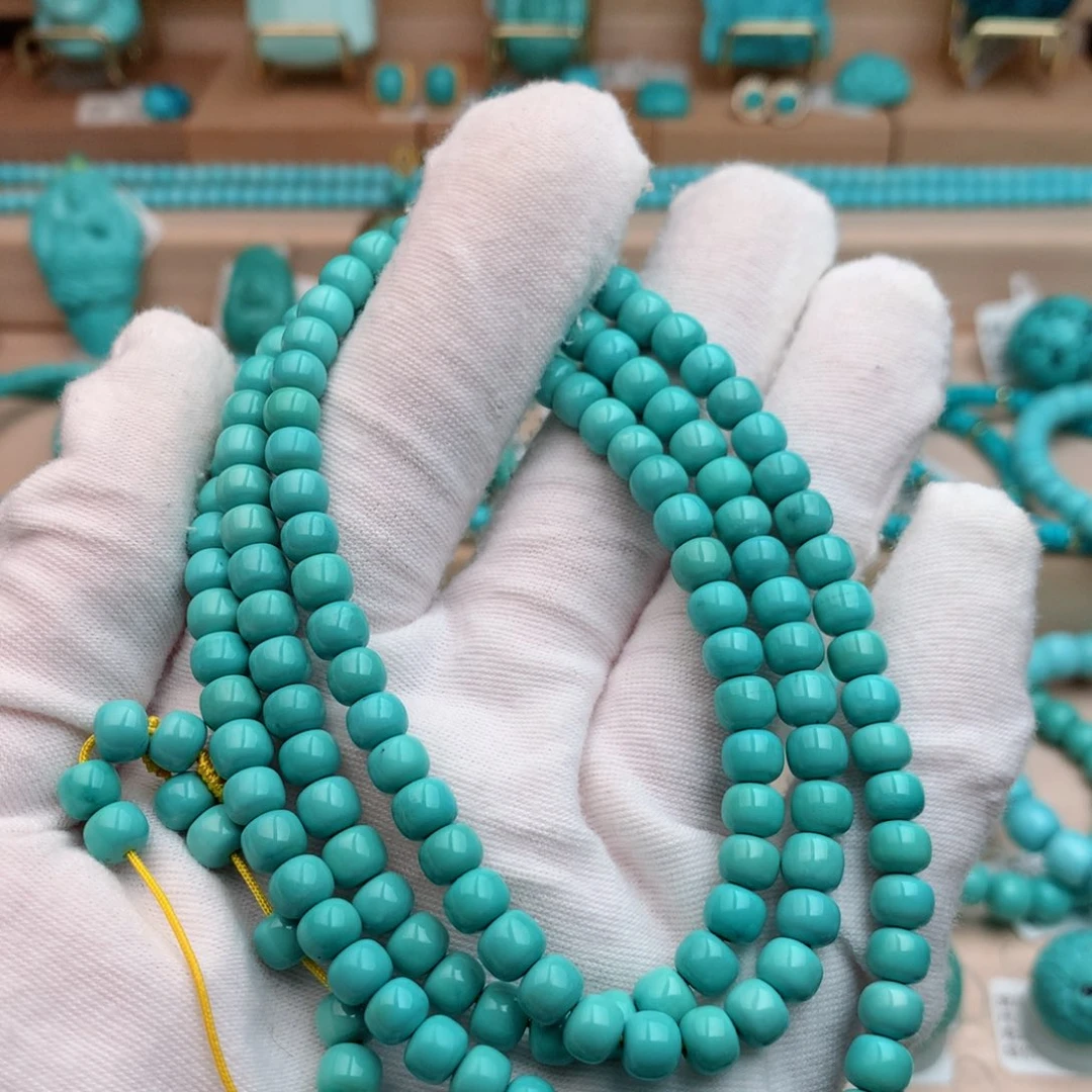 X***n绿松石未镶嵌珠宝奇石5.5mm