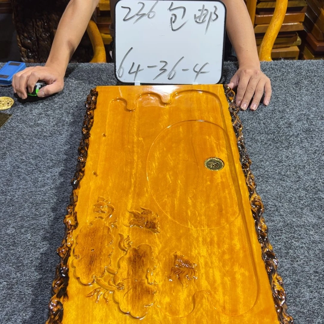 醉***洒缅甸大叶金丝楠实木