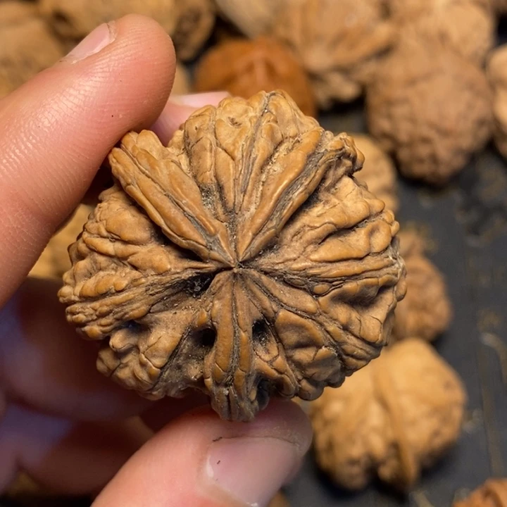 文玩核桃吊坠石*?文玩核桃异形单只