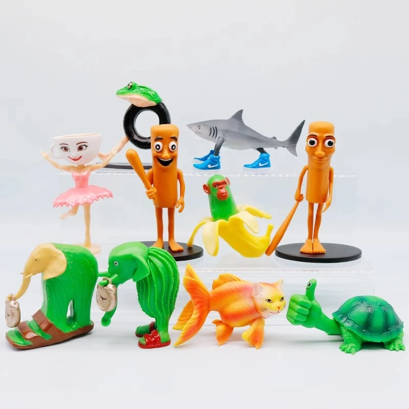 外国山海经大号手办tungtungsahur木棍人tralalo鲨鱼玩具摆件模型