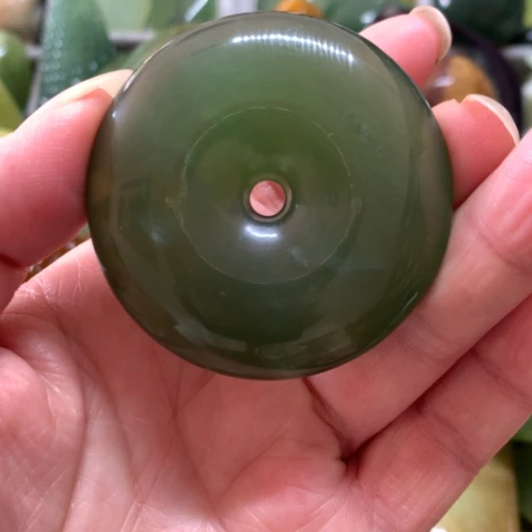 蛇纹石玉未镶嵌手把件