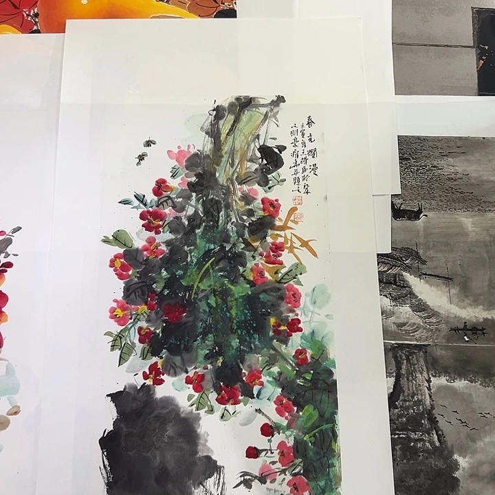 国画精品手绘作品