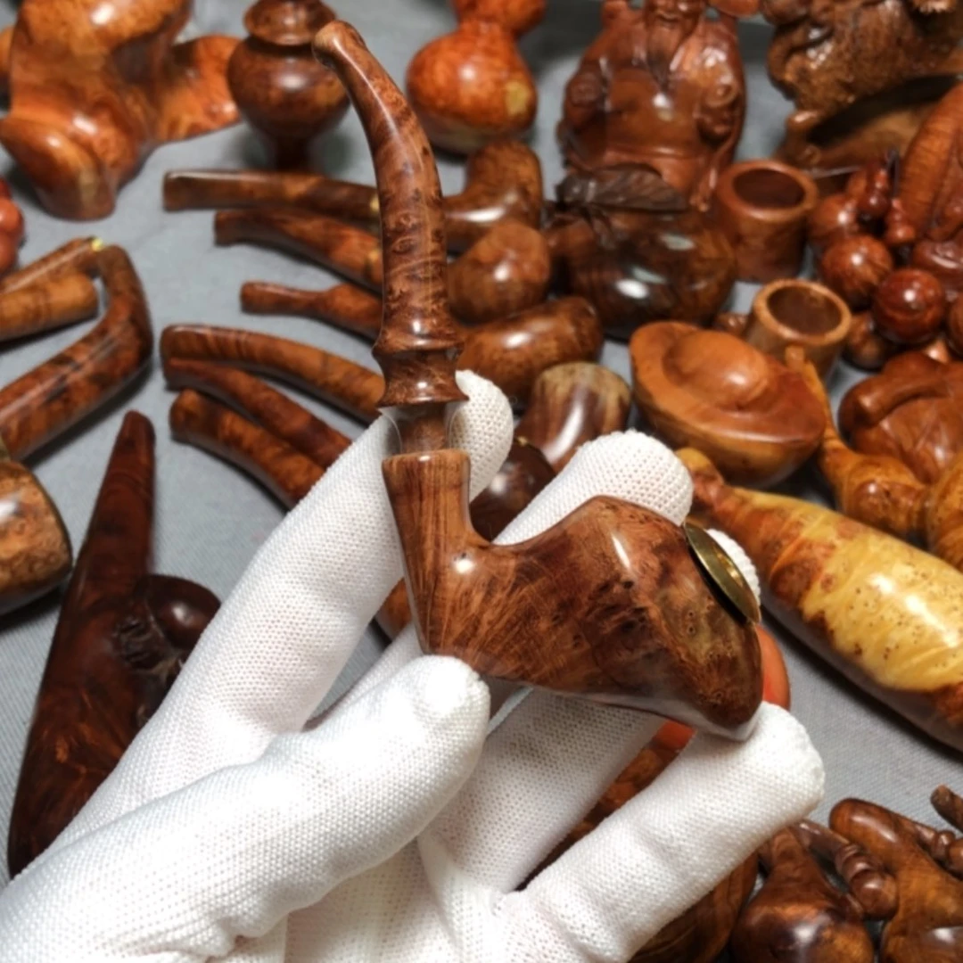 【闪购商品】木麻梨疙瘩火琉璃手把件