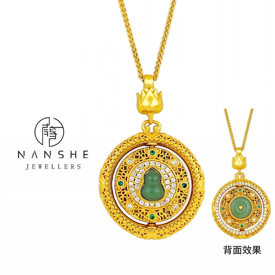 NANSHE/南奢 【时来运转】绿葫芦新中式项链L1043