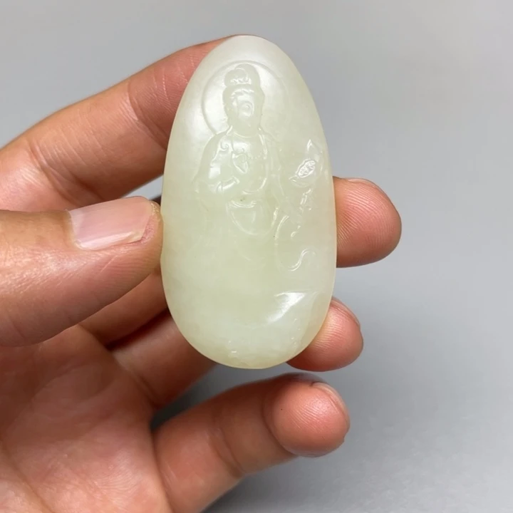 和田玉未镶嵌吊坠(不含链)仧****
