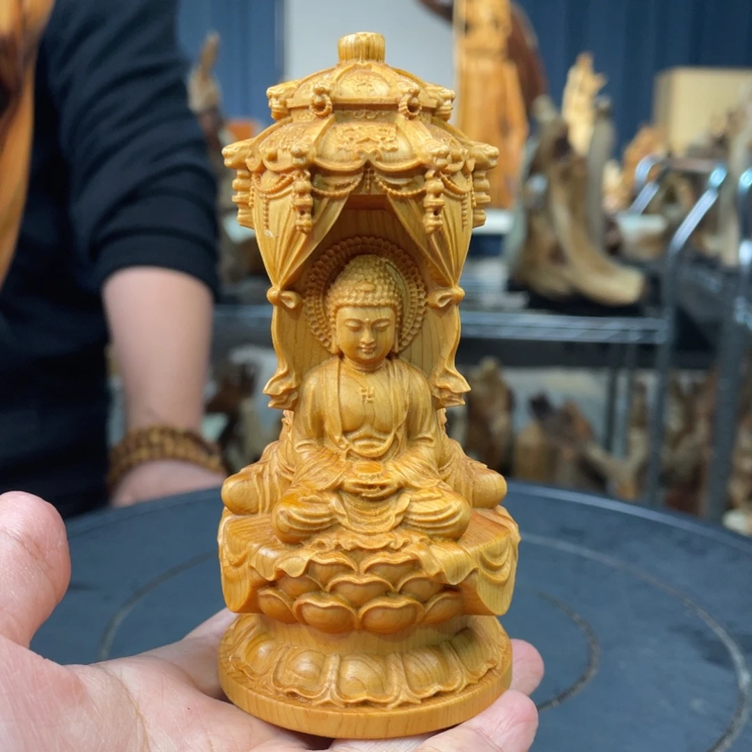 柏木（崖柏）西方三佛