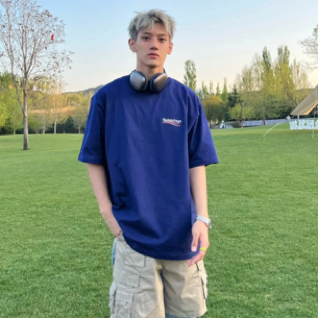 99新 Balenciaga/巴黎世家 可乐短袖/尺码XS肩宽53胸围58/衣长76