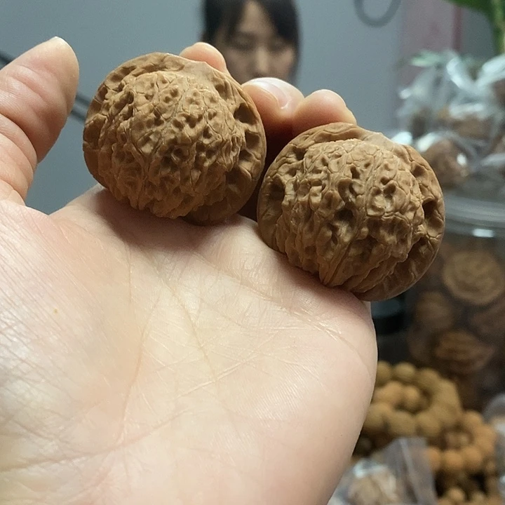 把件文玩核桃42血麒麟红皮